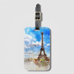 Etiqueta De Bagagem Torre Eiffel