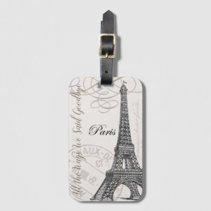 Etiqueta De Bagagem Torre Eiffel 1