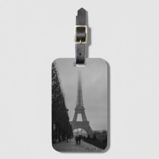 Etiqueta De Bagagem Torre Eiffel - Preto e Branco