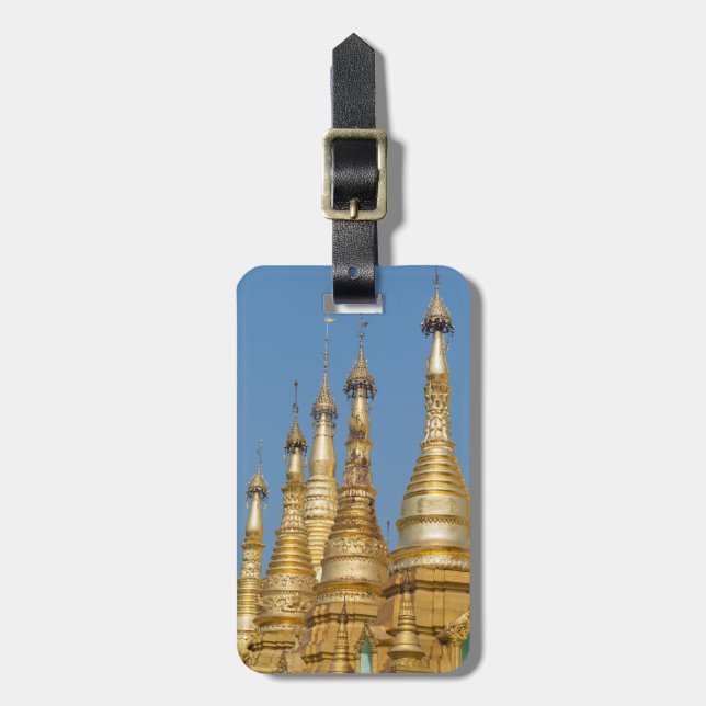 Etiqueta De Bagagem Torres da Pagode Shwedagon (Frente Vertical)