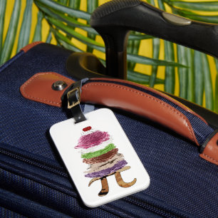 Etiqueta De Bagagem Torta à Moda