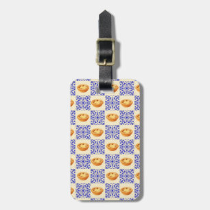 Etiqueta De Bagagem Torta e Azulejos Portugueses