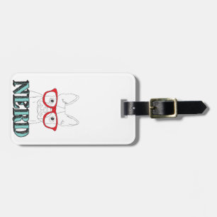 Etiqueta De Bagagem Torta Negra e Branca de Boston Mais Inteligente