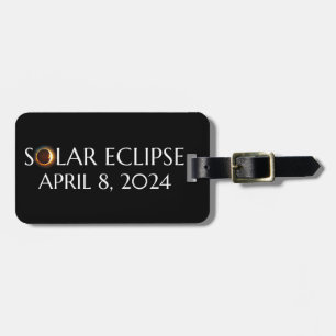 Etiqueta De Bagagem Total Solar Eclipse EUA 8 de abril de 2024