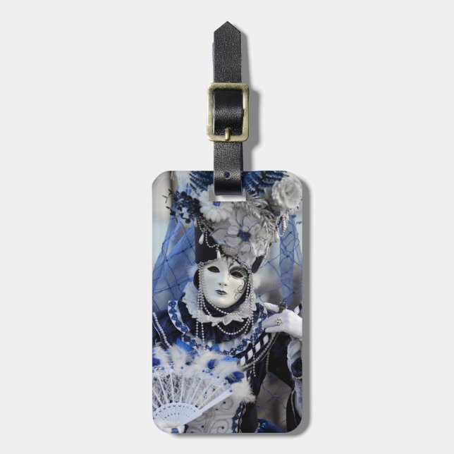 Etiqueta De Bagagem Traje azul (Frente Vertical)