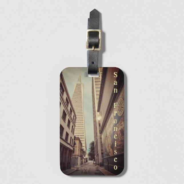 Etiqueta De Bagagem TransAmerica Pyramid San Frnncisco (Frente Vertical)