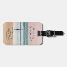 Etiqueta De Bagagem Transformada em sua Bíblia de Imagens, Rapariga na