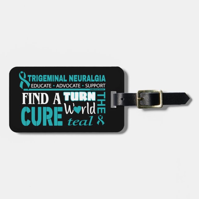 Etiqueta De Bagagem Transforme o Teal Mundial...TN (Frente Horizontal)