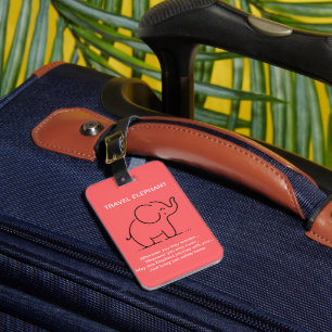 ETIQUETA DE BAGAGEM TRAVEL ELEPHANT