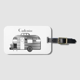 Etiqueta De Bagagem Traveler Camper Caravan Thunder_Cove