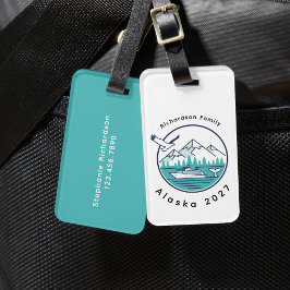 Etiqueta De Bagagem Traveler's Custom Luggage Tag for Alaska Cruise