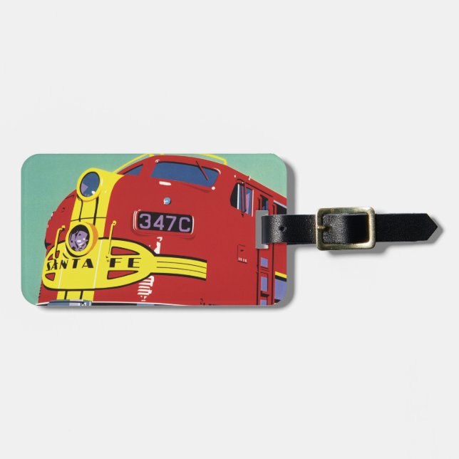 Etiqueta De Bagagem Trem (Frente Horizontal)