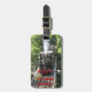 Etiqueta De Bagagem Trem a Vapor Galês.