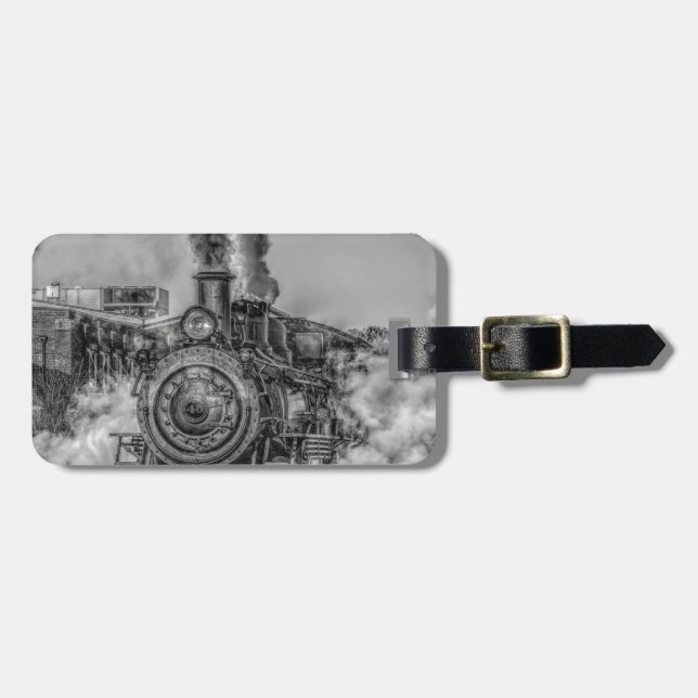 Etiqueta De Bagagem Trem do vapor (Frente Horizontal)