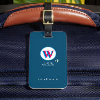 Três camadas iniciais W (editável) azul