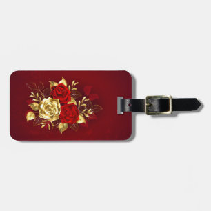Etiqueta De Bagagem Três Rosas de joalharia