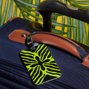 Etiqueta De Bagagem Três Sapo de Dart Venenoso Striped