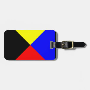 Etiqueta De Bagagem TRIBO ZULU náutico da bandeira