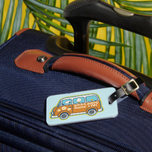 Etiqueta De Bagagem Trippin rodoviário   Viagem de amendoins