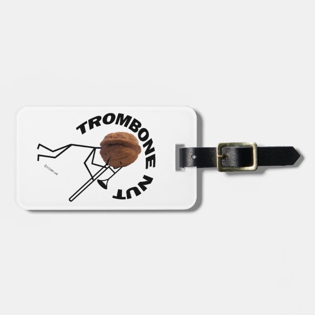 Etiqueta De Bagagem Trombone Nut (Frente Horizontal)