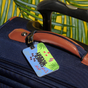 Etiqueta de Bagagem Tropical Sunset