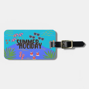 Etiqueta de Bagagem Tropical Sunset