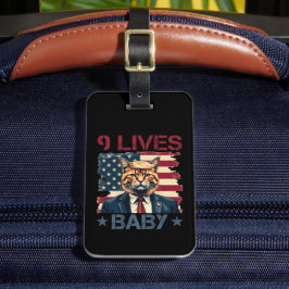 Etiqueta De Bagagem Trump 9 Lives Baby