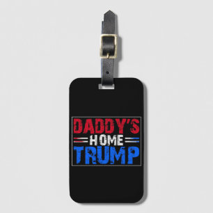 Etiqueta De Bagagem Trump Papai está em Casa