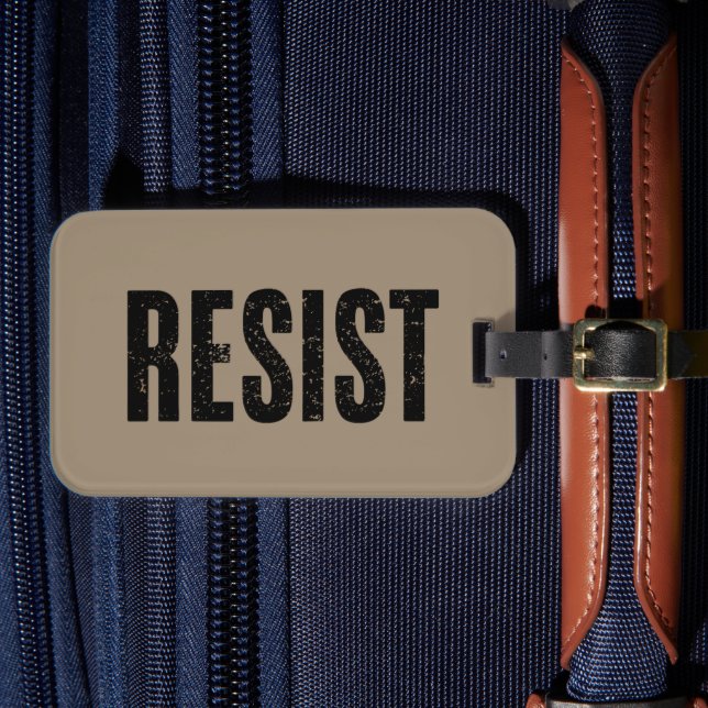 Etiqueta De Bagagem Trump Resiste Trump Protesto Contra Protesto Polít (Frente Insitu 4)