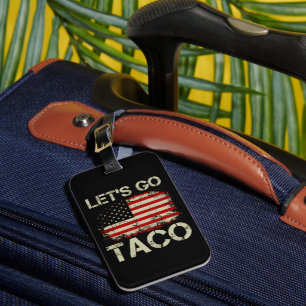 Etiqueta De Bagagem Trump Sempre Desiste Vamos Lá Taco