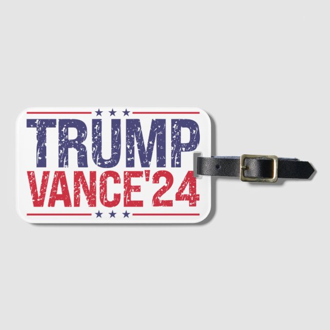 Etiqueta De Bagagem Trump Vance 2024 (Frente Horizontal)