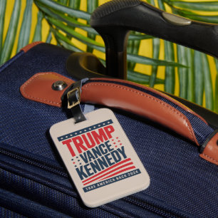 Etiqueta De Bagagem Trump Vance Kennedy Devolvam a América 2024