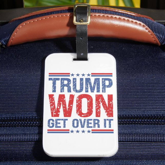 Etiqueta De Bagagem Trump Won supere isso (Frente Insitu 2)