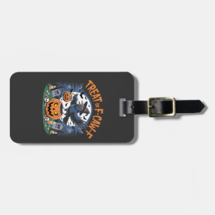 Etiqueta De Bagagem Truque ou F-Caw-f Funny Crow Halloween Spooky