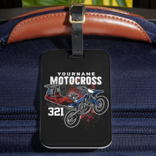 Etiqueta De Bagagem Truques FMX de Corrida Múltipla Personalizada de E