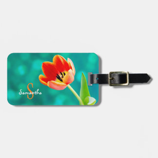 Etiqueta de bagagem Tulipa Laranja