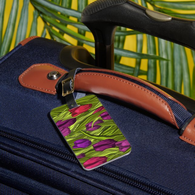 Etiqueta De Bagagem Tulipas (Frente Insitu 1)