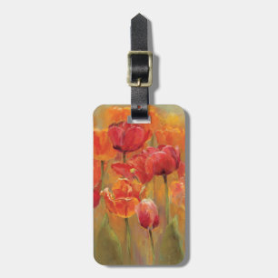 Etiqueta De Bagagem Tulipas no meio