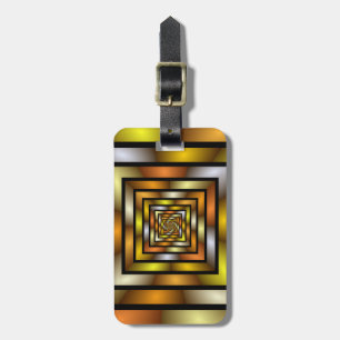 Etiqueta De Bagagem Túnel Luminoso - Gráfico Fratural Trippy