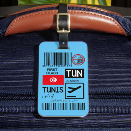 Etiqueta De Bagagem Tunis airport travel tag