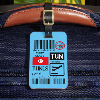 Etiqueta De Bagagem Tunis airport travel tag