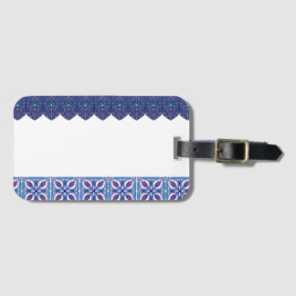 Etiqueta De Bagagem  Turkish Ottoman Design Blue Luggage tag