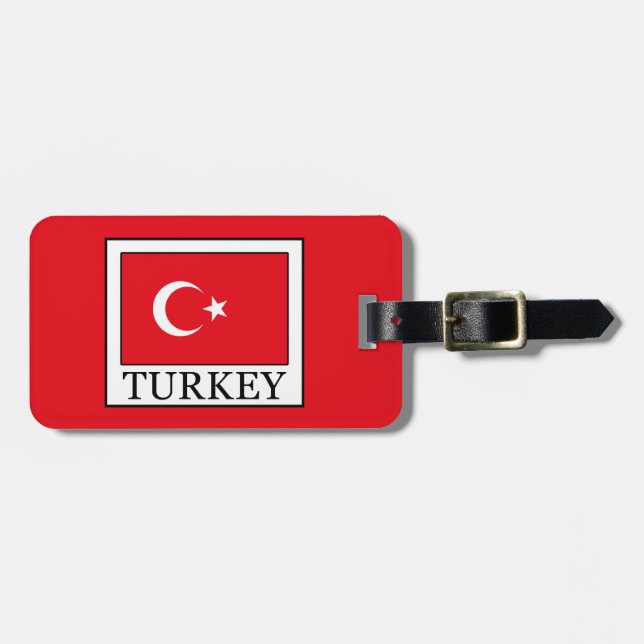 Etiqueta De Bagagem Turquia (Frente Horizontal)