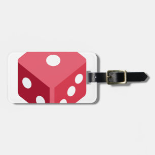 Etiqueta De Bagagem Twitter emoji - Red dice