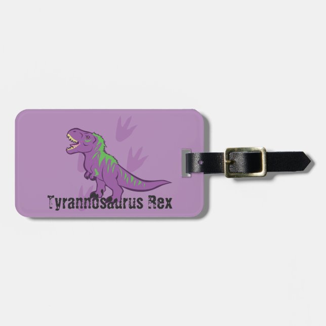 Etiqueta De Bagagem Tyrannosaurus Rex (Frente Horizontal)