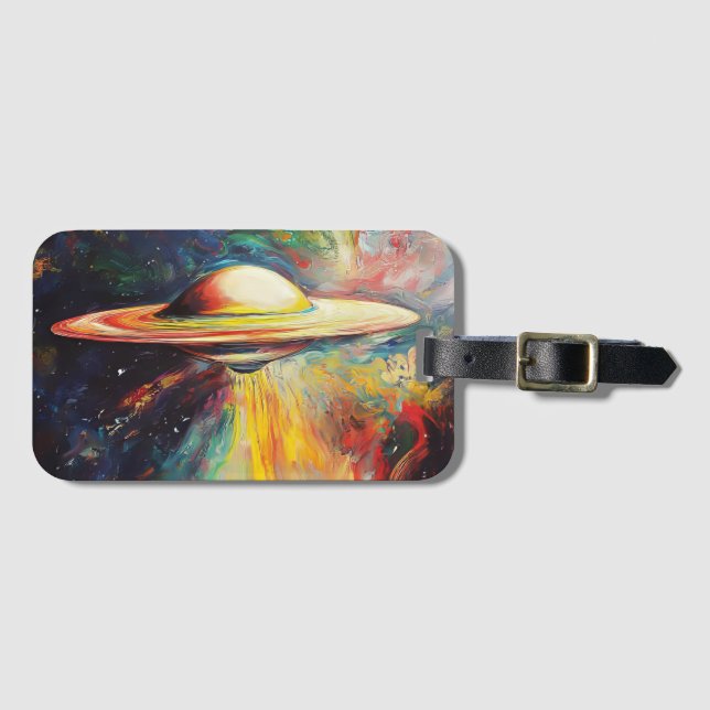 ETIQUETA DE BAGAGEM UFO UAP (Frente Horizontal)