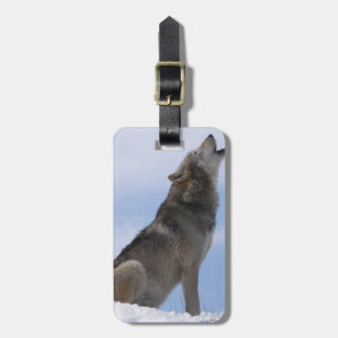 Etiqueta De Bagagem Uivo do lobo