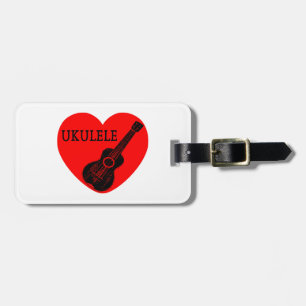 Etiqueta De Bagagem Ukulele Love