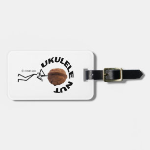 Etiqueta De Bagagem Ukulele Nut