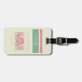 Etiqueta De Bagagem Último Brinde na Costa - Bachelorette Náutica